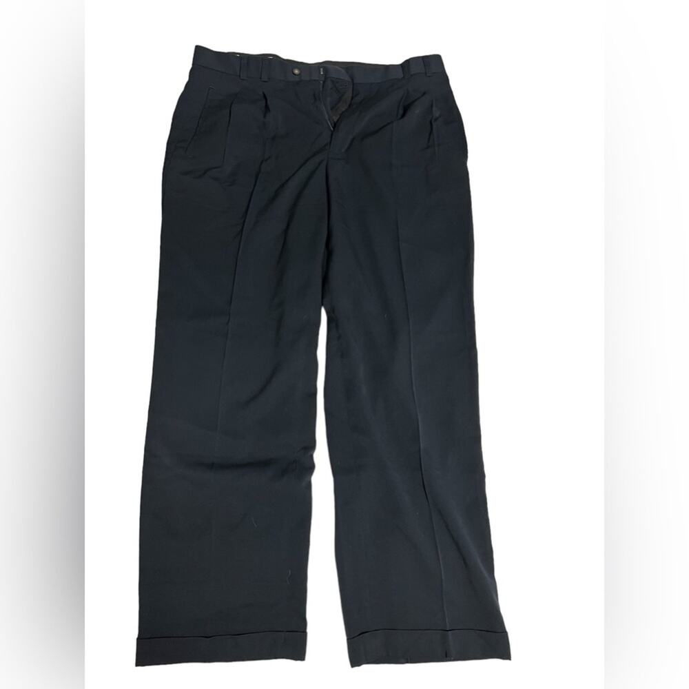 Cutter and Buck Men's Pleated Slacks Black Size 38x32